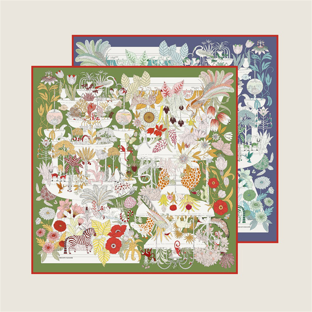 Scarf Silk Square - POBING bufanda de sarga de seda