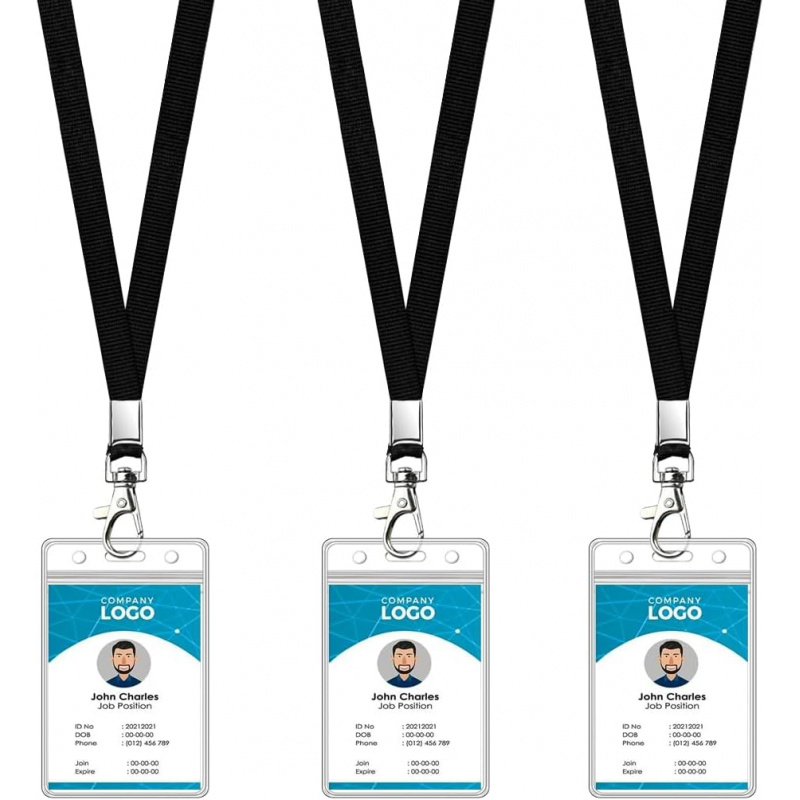 Paquete de 3 cordones de cruce - Lanyard Badge Holder reseña y precio