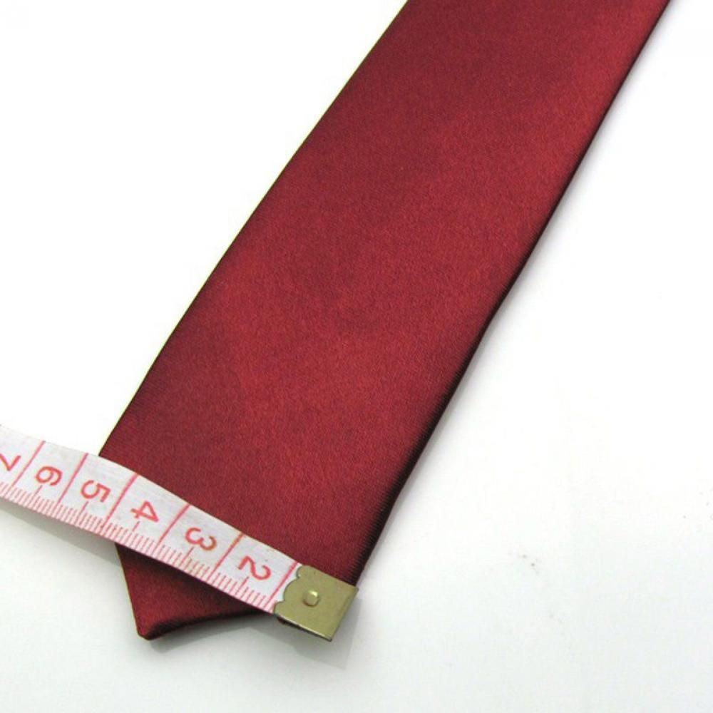 Corbata de seda lisa y ajustad - Skinny Tie Men reseña y precio